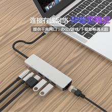 չ]type c to HDMI+USB3.0+PD 61 HUB rj45WD