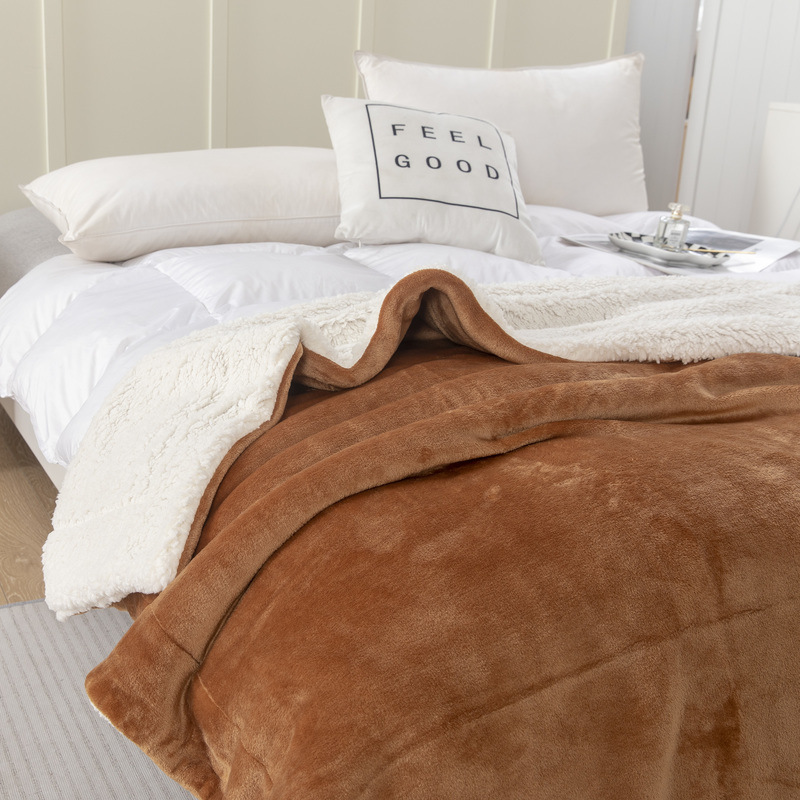 Manta transfronteriza, manta de franela gruesa de doble cara, manta personalizada, manta para siesta, manta de oficina estilo macaron