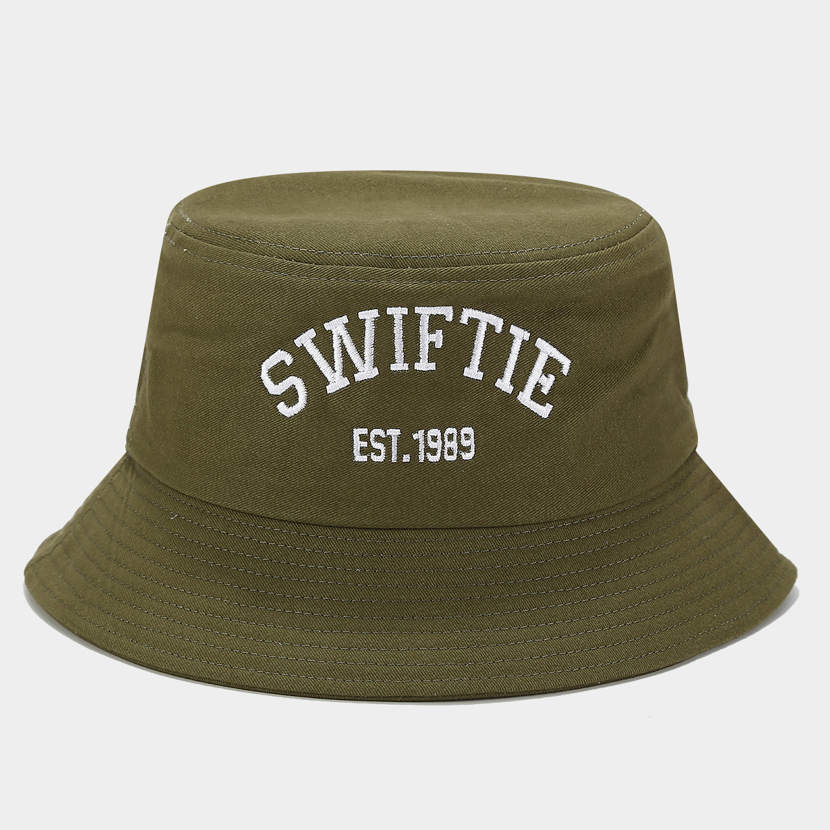 Nueva SWIFTIE bordado sombrero de pescador de verano moda fanáticos sombrero pareja sombrero de bañera solar transpirable
