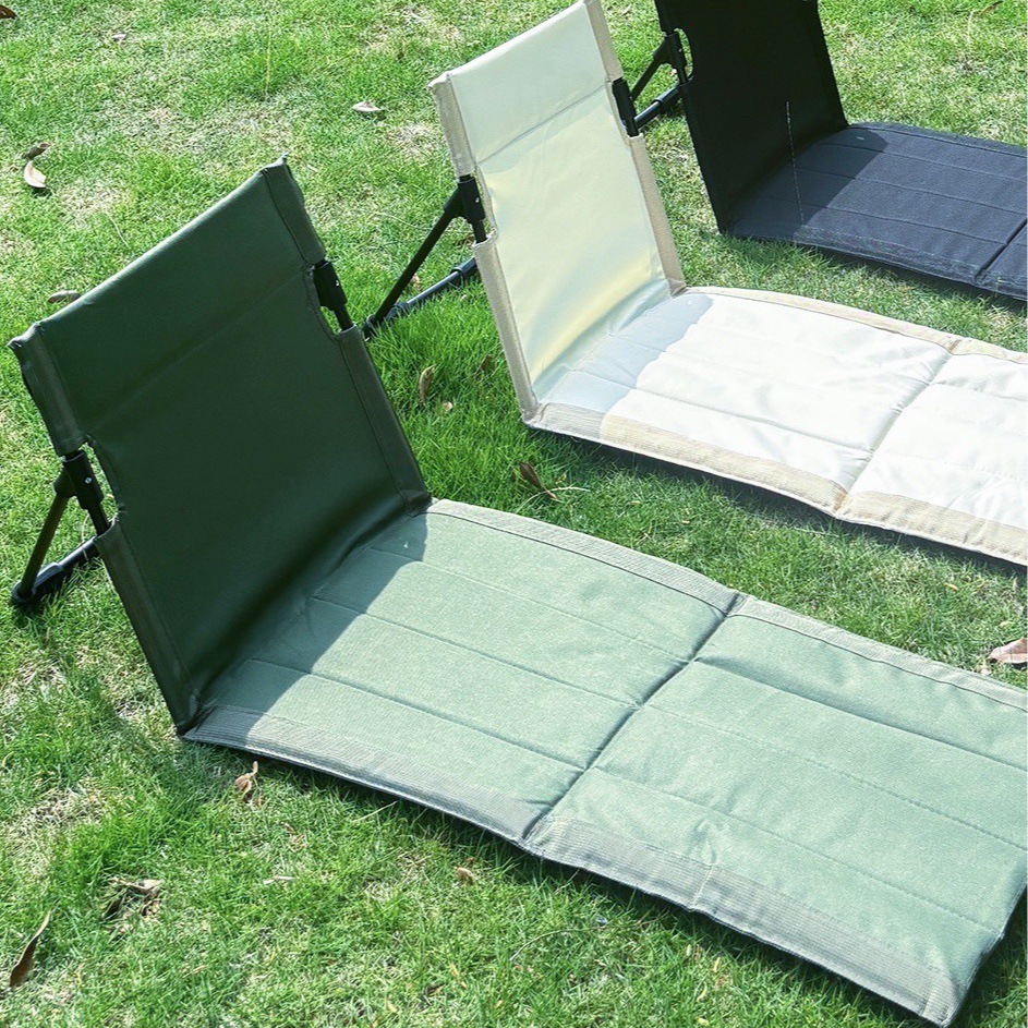 silla plegable alargada al aire libre de aluminio barra de soporte silla de césped camping picnic silla de césped de playa perezosa portátil