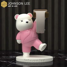 小熊摆件适用于iwatch s9苹果华为手表充电支架托可爱创意周边App