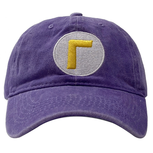 Super Mario Series Letter Embroidered Cap for Men and Women, Sun Hat, Washable Distressed Cartoon Cute Duckbill Hat