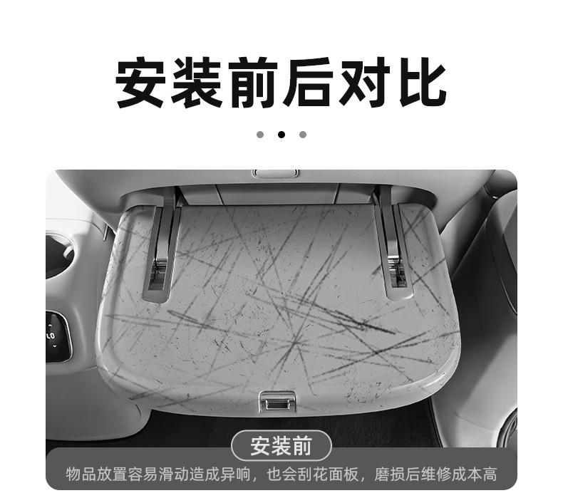 Suitable for 26 Models of Zhiji Ls9/Ls8, Special Small Table Board Silicone Protective Pad, Anti-Slip, Shock-Absorbing, Wear-Resistant Car Interior Accessories