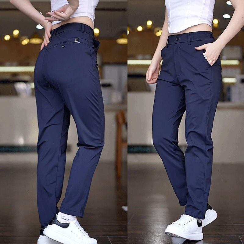 2026 Four-Way Stretch Quick-Dry Ice Silk Pants for Men, Summer Thin Straight-Leg Sports Pants, Business Casual Pants, Elastic Large Size