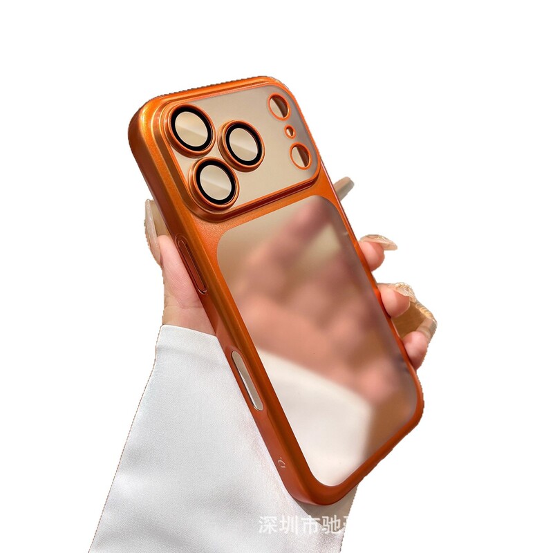 适用iPhone17promax原机磨砂电镀手机壳苹果16全包防摔PC保护套14|undefined
