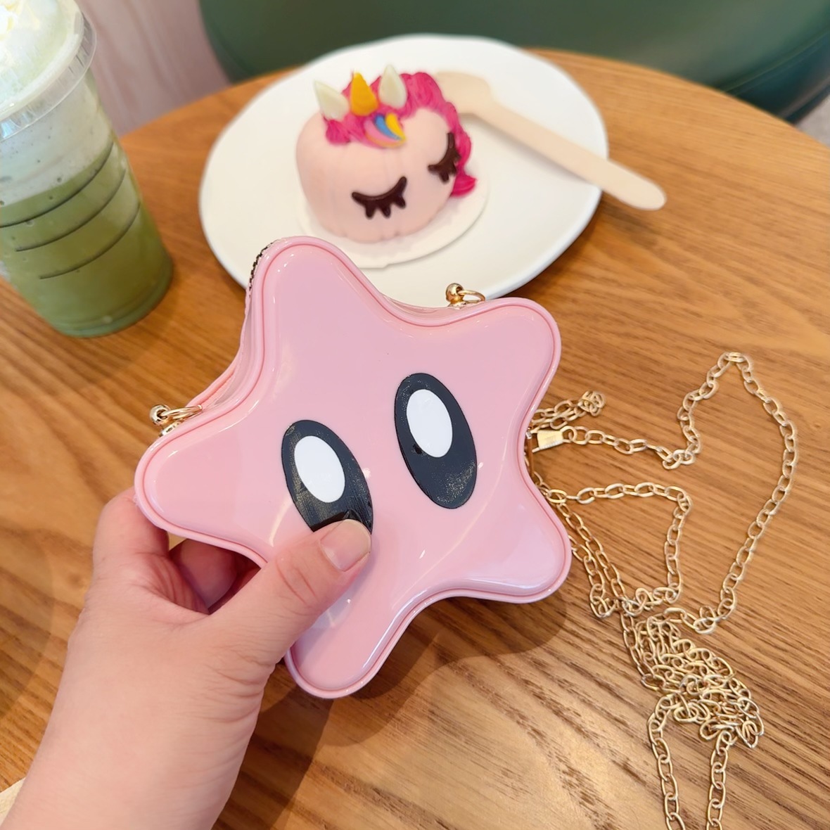 The 2025 new star bag, cute cartoon Guka bag, girls' crossbody bag, fashionable chain bag and girls' pvc bag undefined
