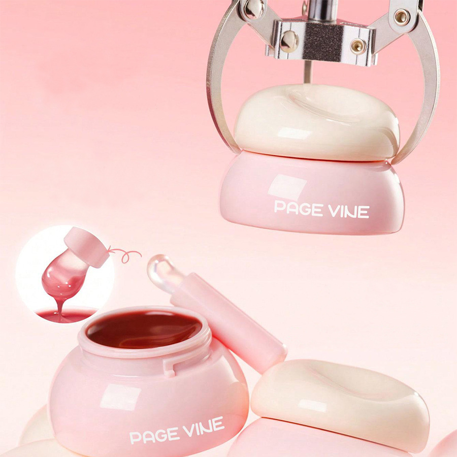 PÁGINA transfronteriza con cepillo de labios espejo esmalte de labios Amazon TK maquillaje de belleza caliente máscara de labios hidratante de larga duración impermeable