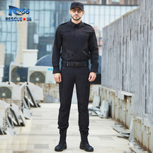 R56户外作训服全套厂家定制 秋冬全套藏蓝长袖执勤服微弹教官服装