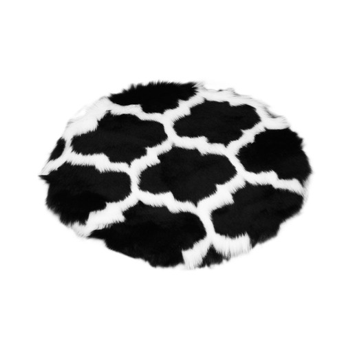 Simple round carpet bedroom living room bedside hanging basket hanging chair computer chair hairy cute girl photo taking floor mat