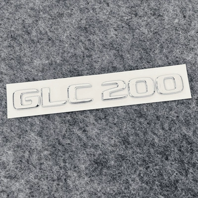 Car logo: and English lettering - standard-glc200-same-as-original-car-bright-silver