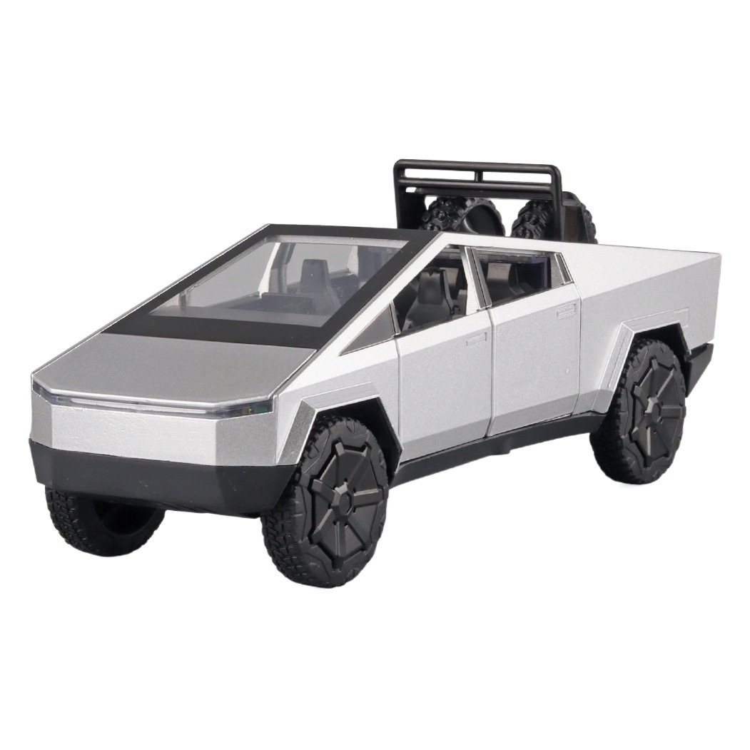 Modelo de Camioneta Todoterreno 1/28 de Aleación con Retroceso, Luz y Sonido para Niños