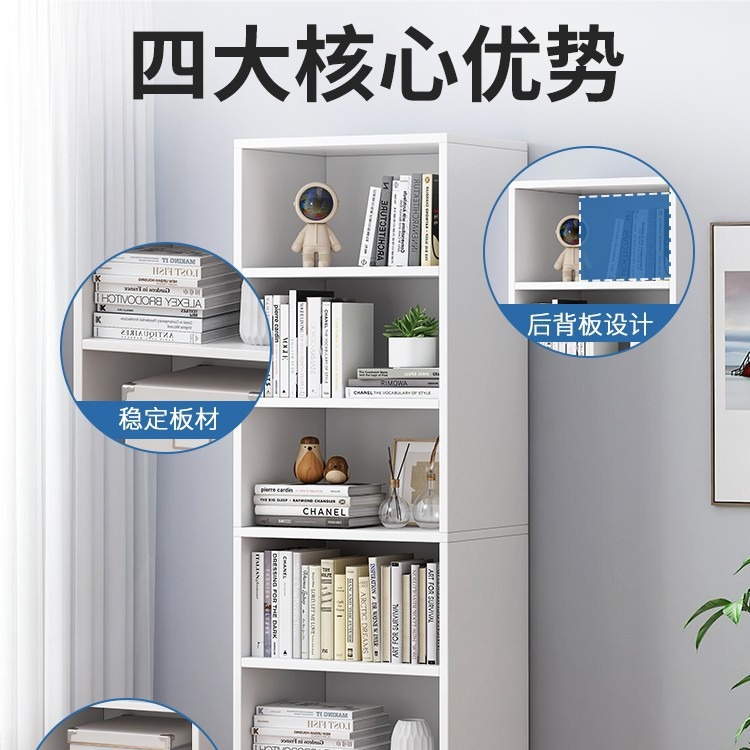 Estante de almacenamiento de múltiples capas estante de almacenamiento estante escritorio para el hogar pequeña estantería sala de estar estante de almacenamiento estrecho soporte de exhibición piso