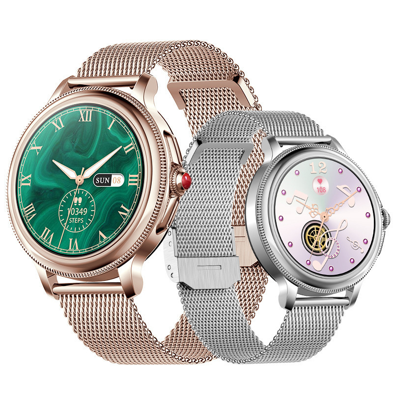 [Factory Direct Supply] New Cf96 Women's Smart Watch 1.2 Round Screen Bluetooth Call Physiological Cycle Heart Rate