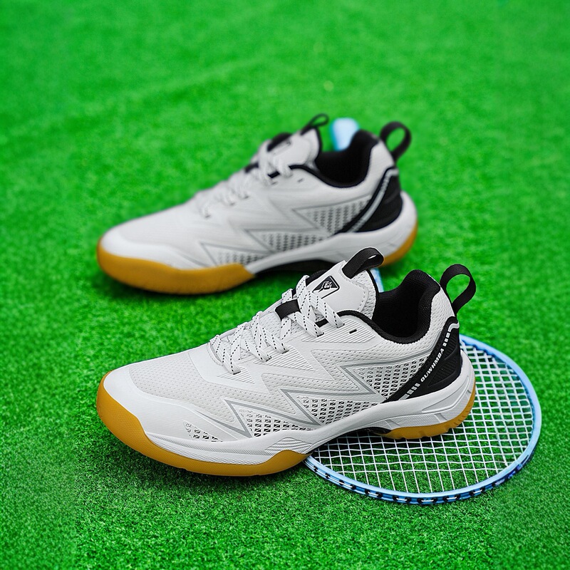 Luminous Fluorescent Badminton Shoes for Men and Women, Breathable Shock-Absorbing Parent-Child Tennis Volleyball Table Tennis Sports Training Shoes