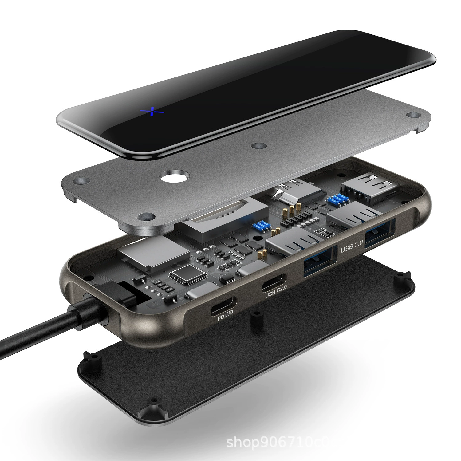 Расширенная док-станция Type-C Extender HDMI мобильный телефон USB ротор AIR аксессуары совместимы с MacBook Apple