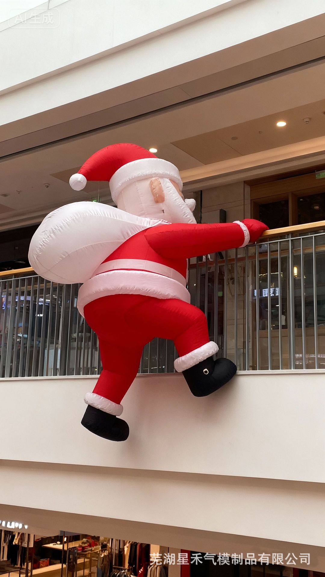 Navidad temática modelo de aire Papá Noel + árbol de Navidad fábrica directa decoración de fiestas props ahora