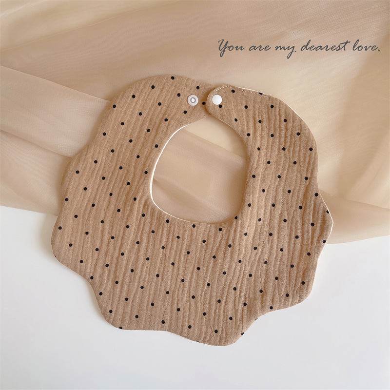 Babero de bebé de gasa de algodón babero del bebé impermeable escupir leche recién nacido babero ins primavera y verano