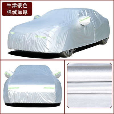 Snow Protection Car Jacket, Car clothing - dolphin-oxford-silvervelvet-and-thickened