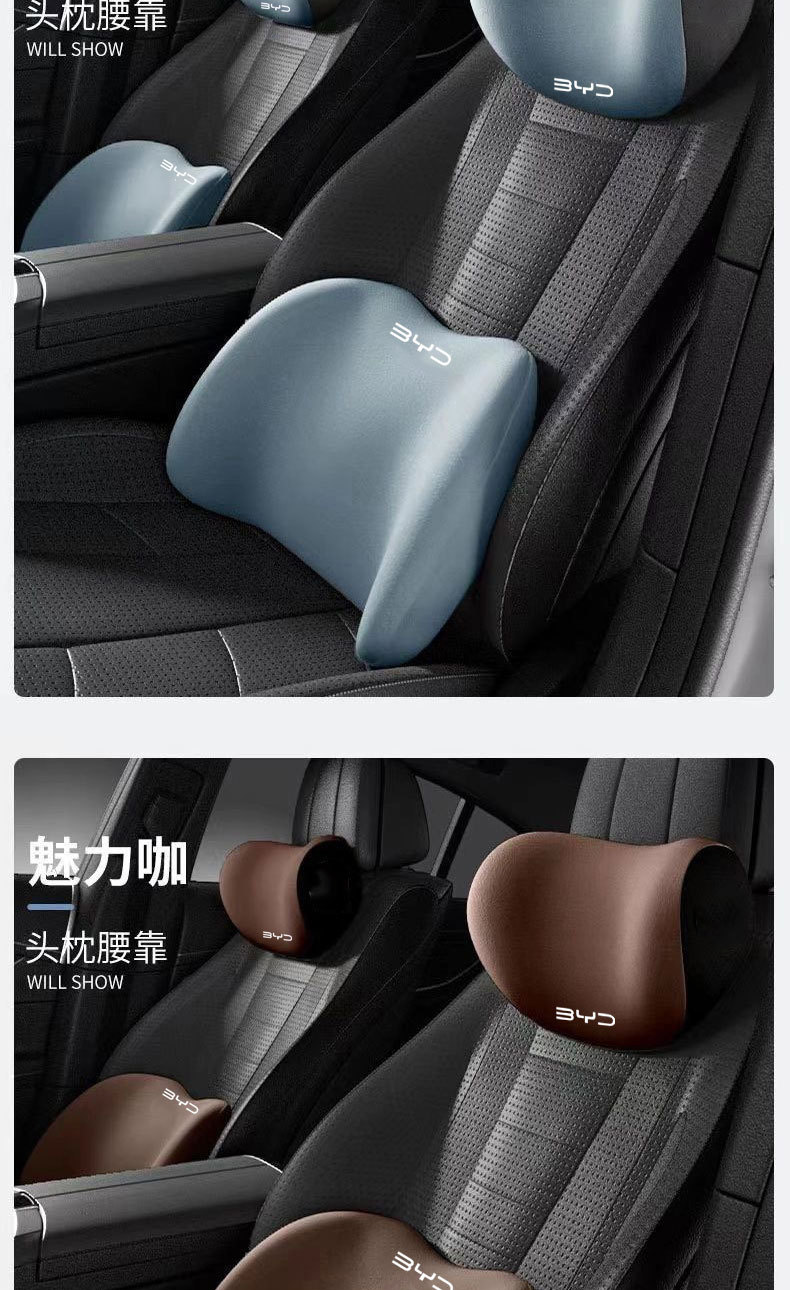 Car Neck Pillow for Byd Qin Plus, Song Plus, Tang New Energy, Han, Yuan Plus Car Headrests, Wholesale