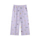 Daifa Pajamas Women's Summer Thin Capri Pants Cotton Home Pants Loose Casual Women's Home Pajamas Pants