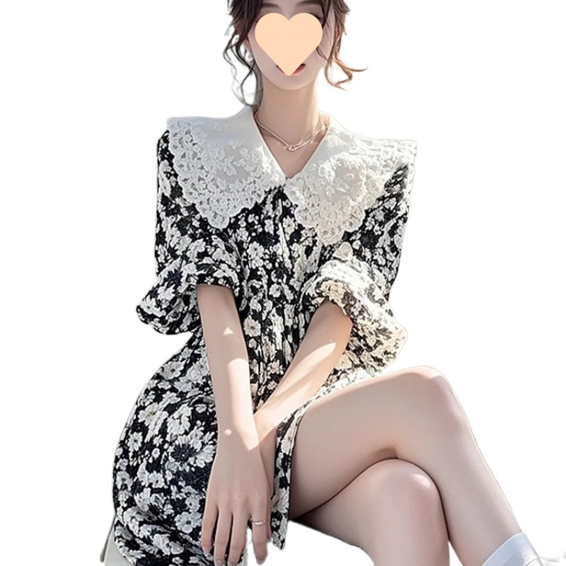 Cute summer lace retro dress