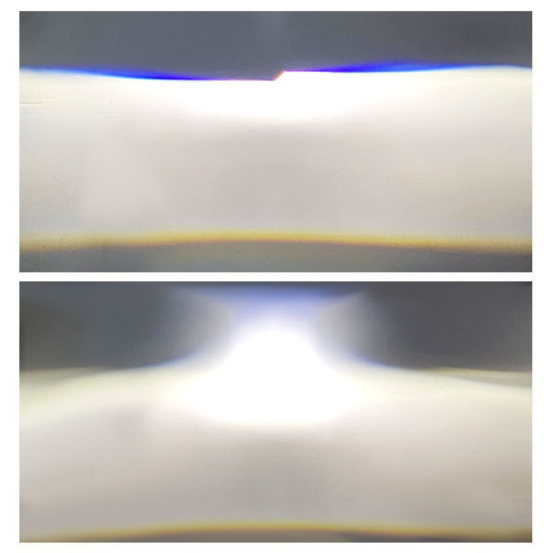 Foco brillante mar cinco LED lente de doble Luz de 3 pulgadas LED lente de doble luz lejos y cerca de la luz del coche LED faro Universal