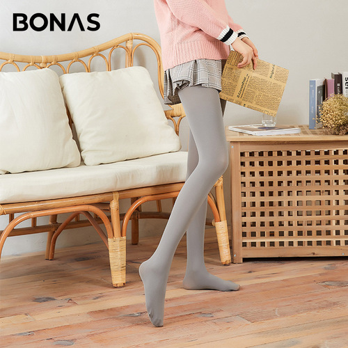 Bonas Stewardess Gray Leggings Autumn and Winter Stockings Pantyhose Bare Legs Slimming Artifact Leggings 200D