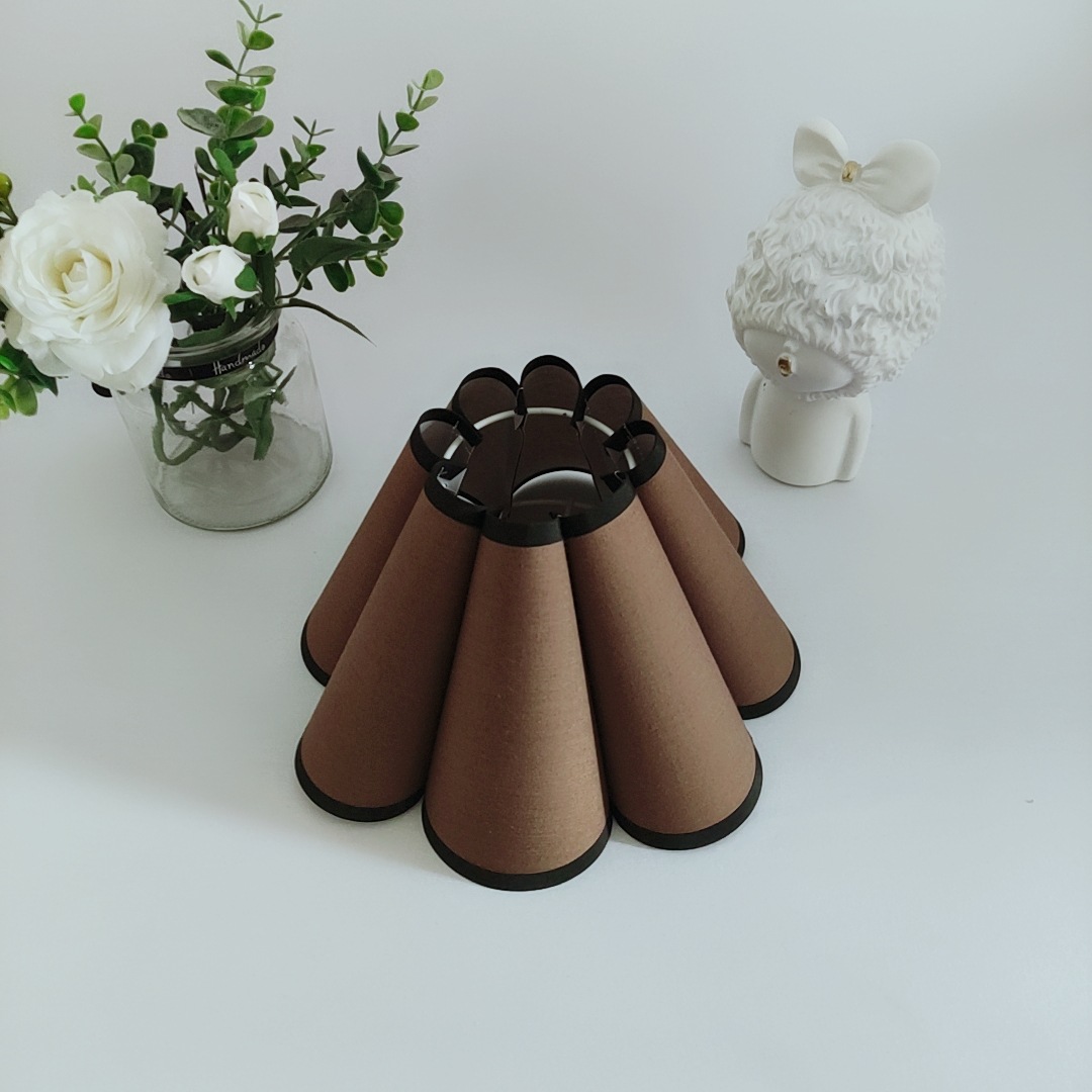 Xianfeng tela coreana compuesta de PVC sala de estar estudio dormitorio lámpara de cabecera accesorios lámpara de pared lámpara pétalos sombra de luz