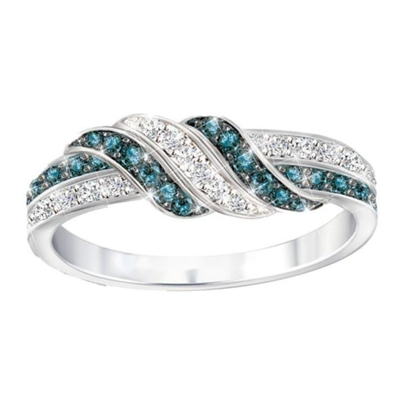 (Cross-border trading), sophisticated fashionable white sapphire ring, wish, with gem