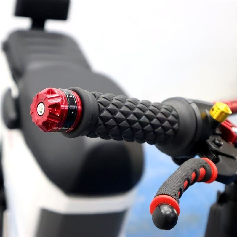 CNC handlebar end cap modification accessories, aluminum alloy scooter electric vehicle handlebar plug decorative handlebar end cap