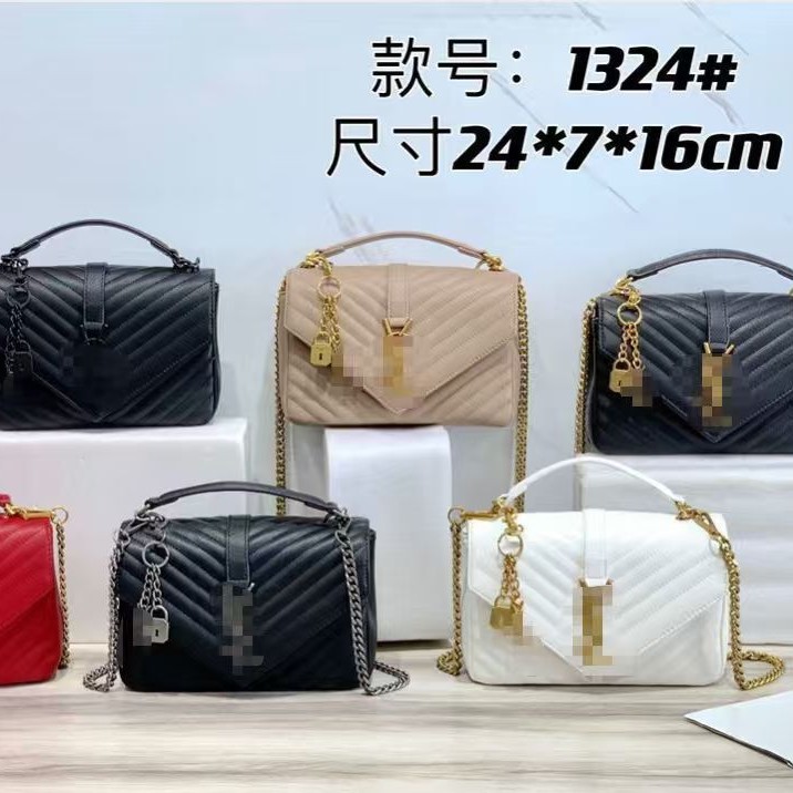 经典SL信封花压包包链条菱格2025新款单肩邮差百搭大容量24斜挎包
