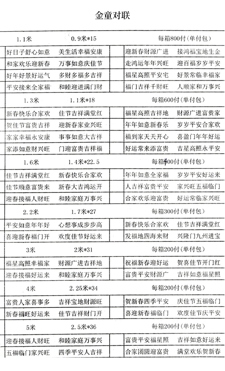 2024龙年春节新款铜版纸烫金对联 地摊年货植绒金粉春联厂家批发详情25