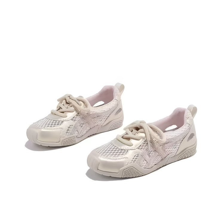 Zapatos deportivos de malla para damas versátiles 2026 verano nuevo hueco transpirable entrenamiento de entrenamiento deportivo casual zapatos de malla suave
