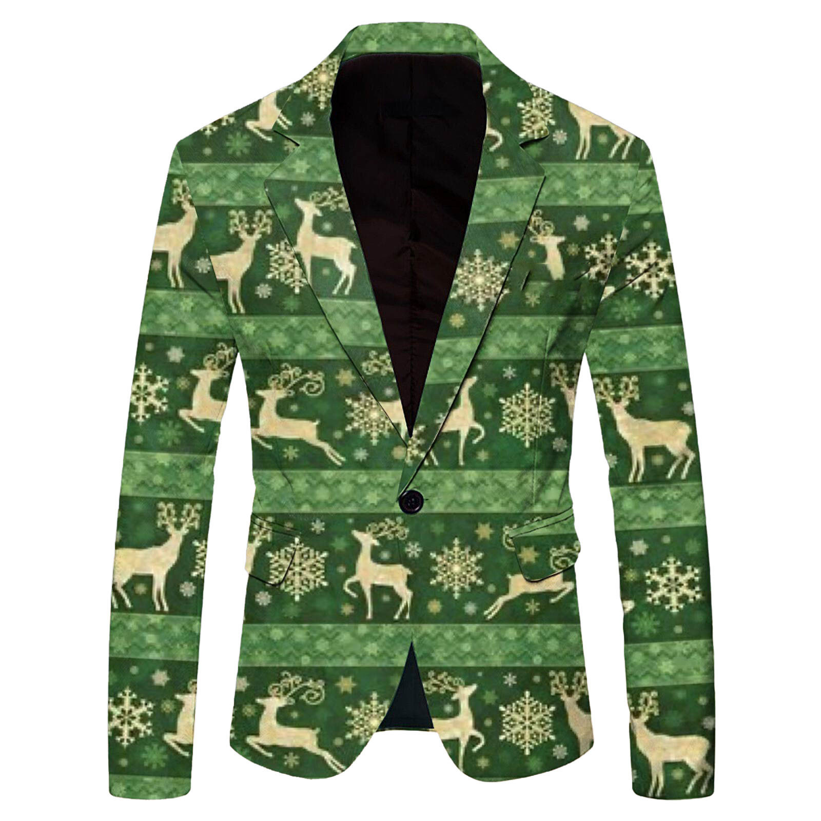 Comercio exterior europeo y americano nuevo estilo 2024 nueva moda casual letras navideñas chaqueta de traje para hombre WL008