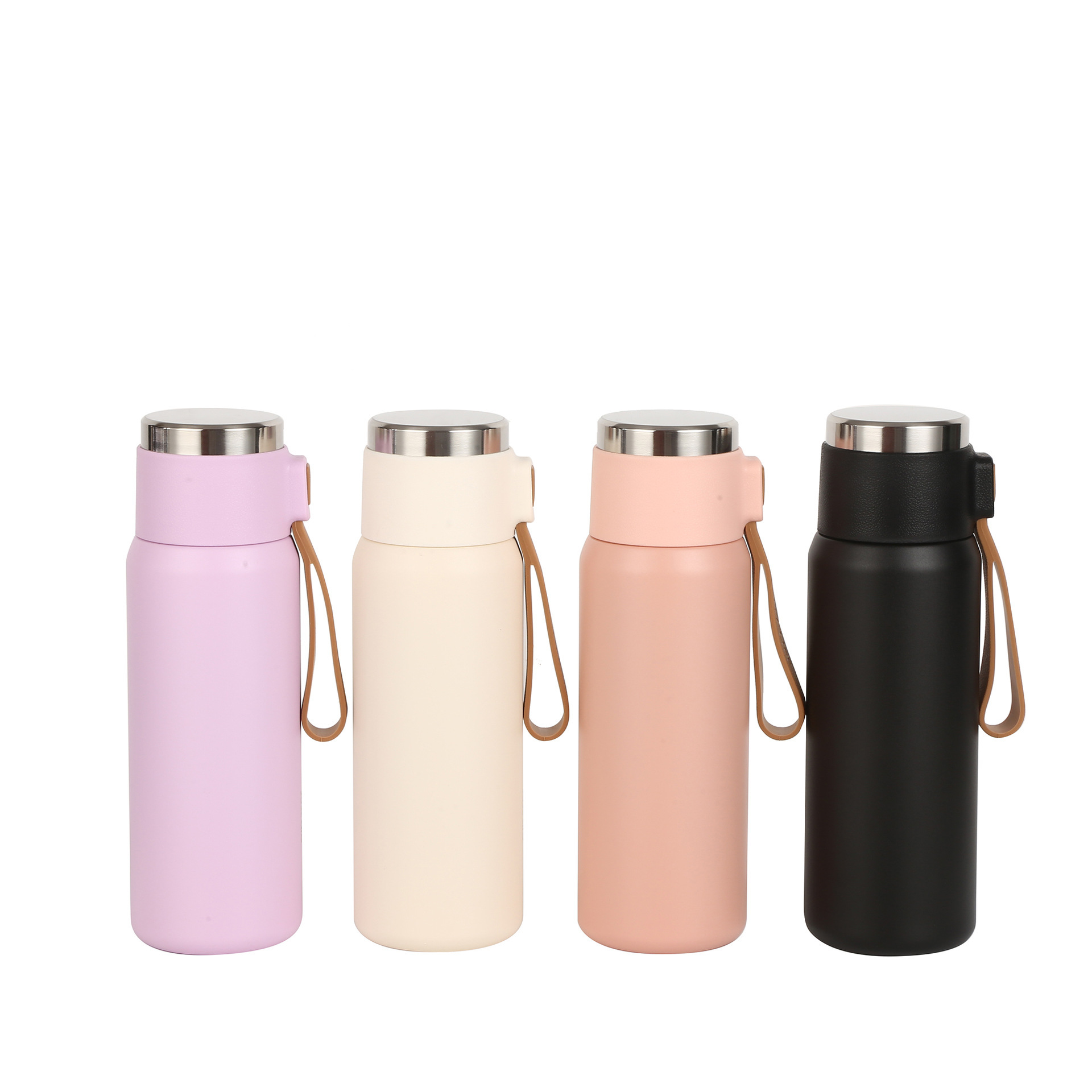 304 tazas de acero inoxidable de alto valor nominal de la bala para estudiantes de sexo masculino simple taza de agua cuerda taza portátil al por mayor