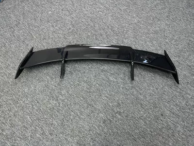 Suitable for BMW M3M4 G80 G82 MP rear wing carbon fiber fixed wind wing spoiler car modification decoration (Fixed wind wing) - wet-carbon