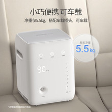 鱼跃1L保健制氧机YU100自动湿化小巧便携车载家用老人孕妇吸氧机