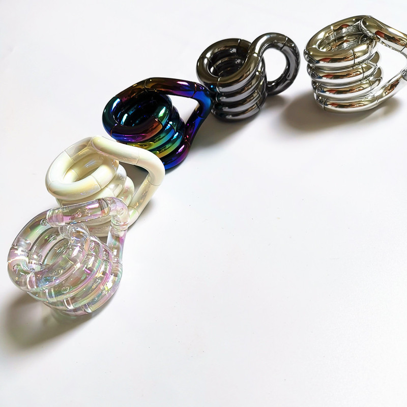 Electroplated Fidget Toy for Concentration and Stress Relief, Finger Therapy, Raoraole Stress Relief Toy, Metal Twist Toy Electroplated Fidget Toy for Concentration and Stress Relief, Finger Therapy, Raoraole Stress Relief Toy, Metal Twist Toy