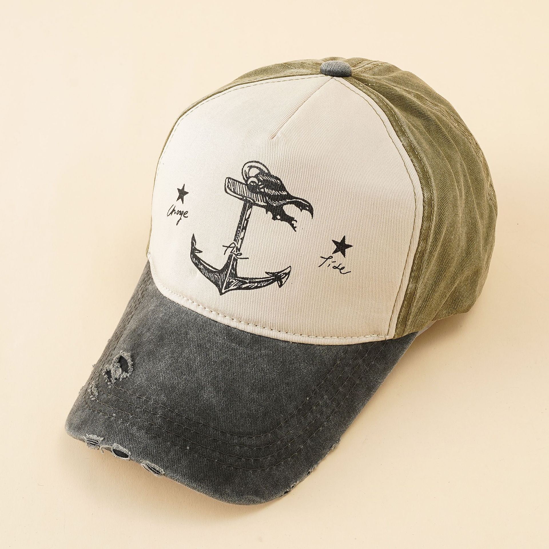 Verano nuevo lavado desgastado sombrero de béisbol hombres y mujeres estilo coreano sombrero de sol casquillo enarbolado