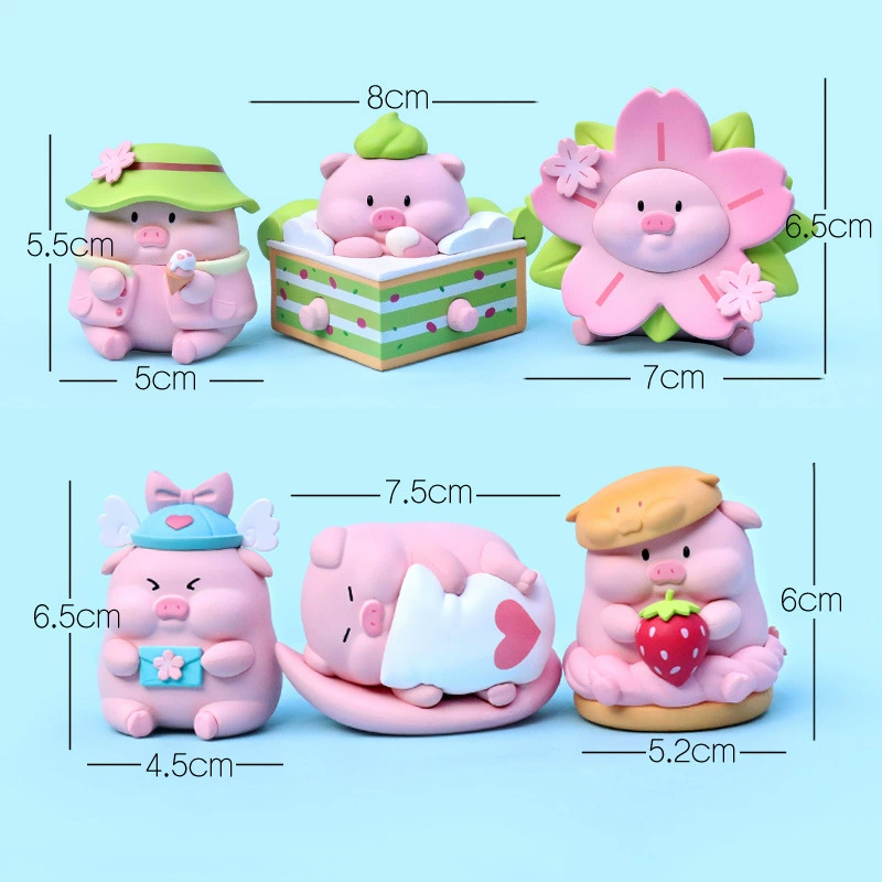 Q-version anime mini figure, cute character collectible, single blind-style figurine (61 g)