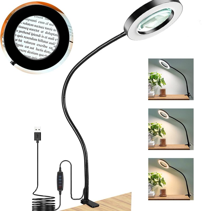 Led Desk Lamp with Flexible Tube for Children's Reading and Learning, USB Dormitory Student Desk Lamp, Direct Supply from Manufacturer, Eye Protection Study Lamp
