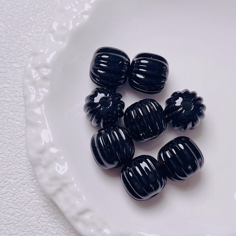 亚克力烤漆墩墩南瓜珠手工diy串珠手机链包链钥匙扣饰品配件材料|undefined