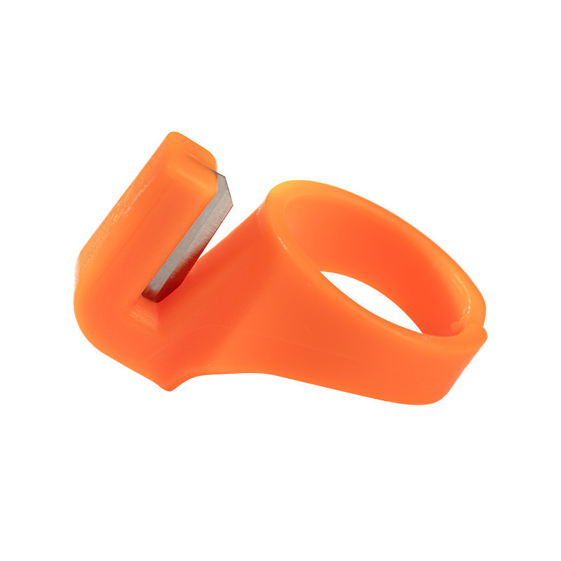 Cuchillo de anillo, juego de herramientas de costura, cuchillo de dedo, embalaje textil, cuerda de corte, cuchillo de dedo, tijera de hilo de plástico, anillo de costura, cortador de hilo