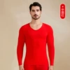 Chinese red/men's tops
