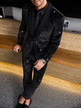H 82932 Men's Shiny Party Suit �W��������b �羳�������R