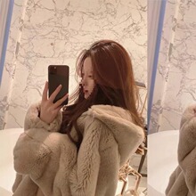 秋冬季新款仿獭兔毛皮草外套休闲运动韩版气质宽松加厚毛大衣