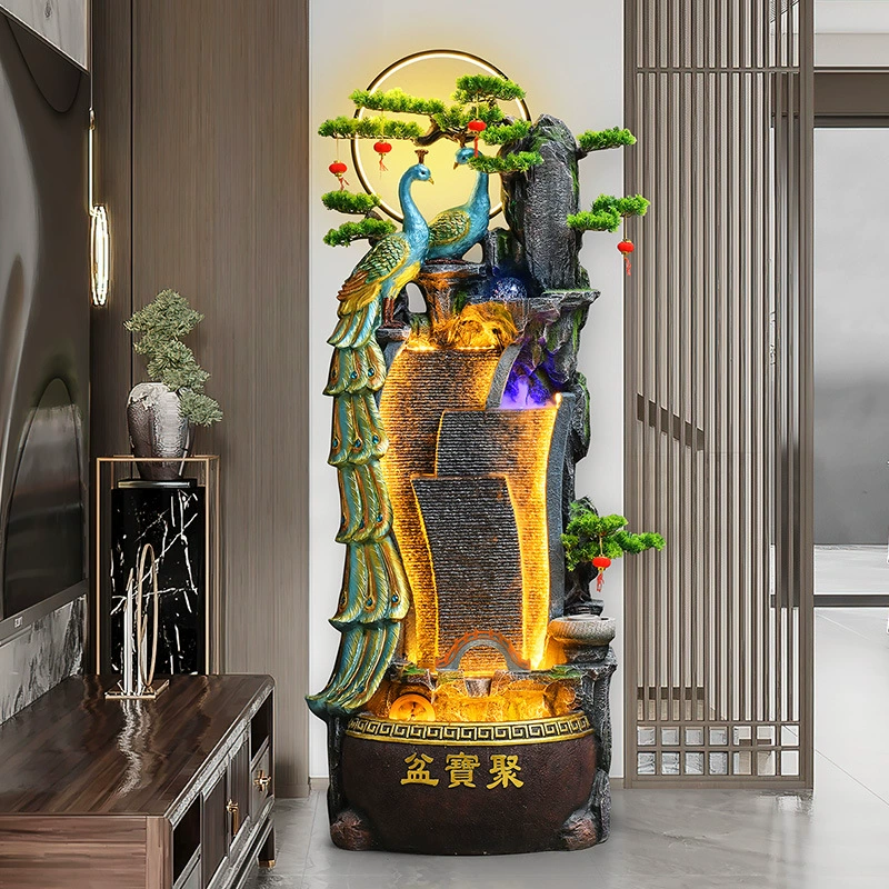 Водяная завесная стена гостиная с проточной водой экран перегородка рокарий фонтан ландшафтный двор на открытом воздухе