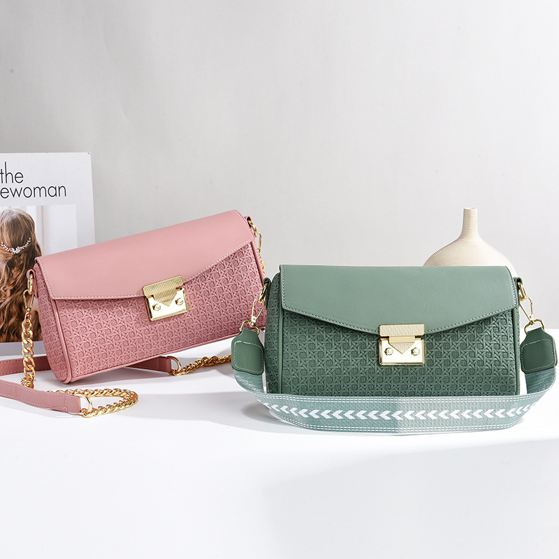 Elegante gestructureerde kleine vierkante dames schoudertas_voghion.com