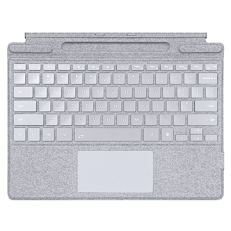 Aplicable a Microsoft Surface Pro11 teclado bluetooth colorido retroiluminado plano externo teclado de succión fábrica al por mayor