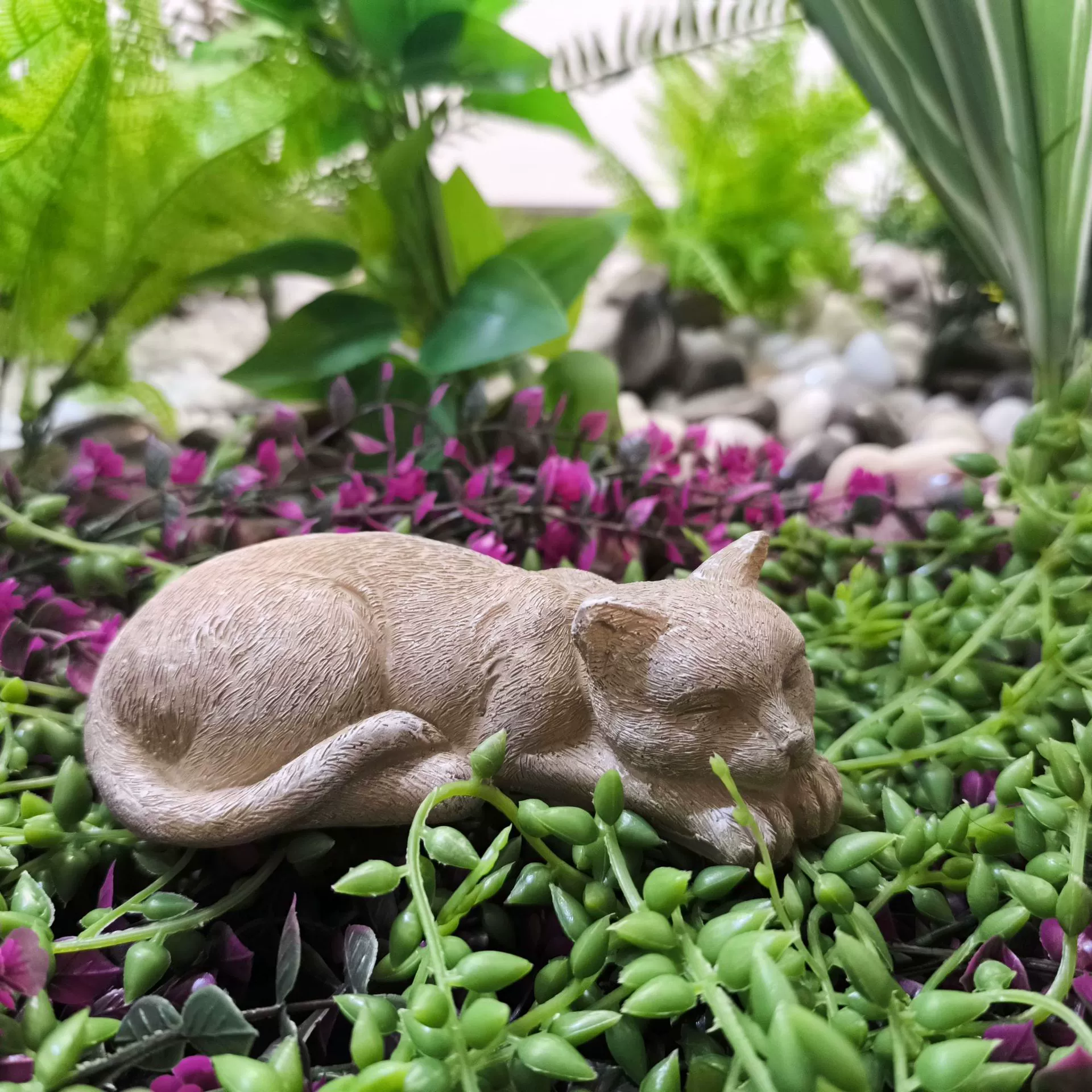 Commemorative travel resin decor, statue, decorations, cat